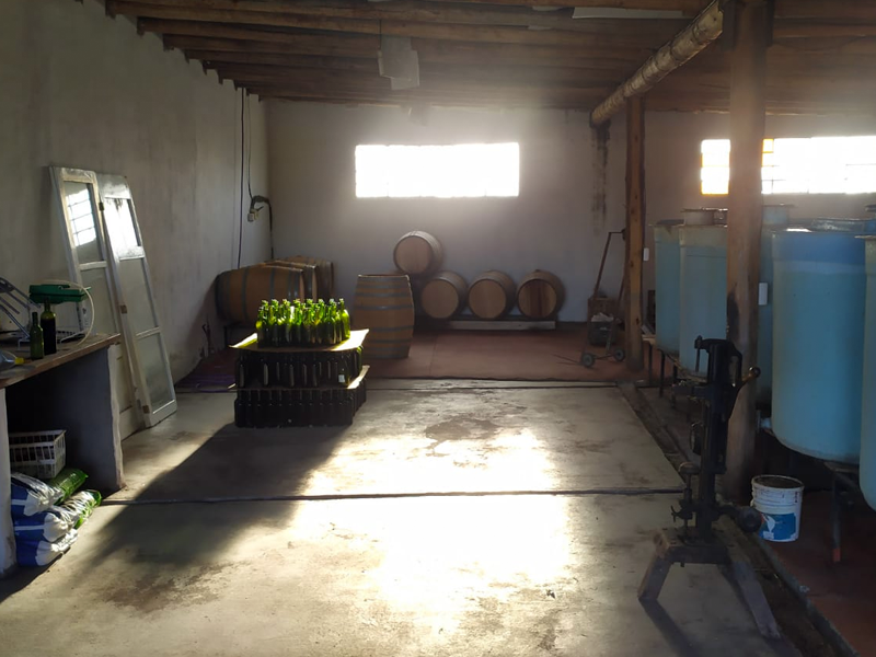 Bodega boutique en venta en San Rafael Mendoza Argentina. Su interior cuenta con todos los implementos para elaborar vino.