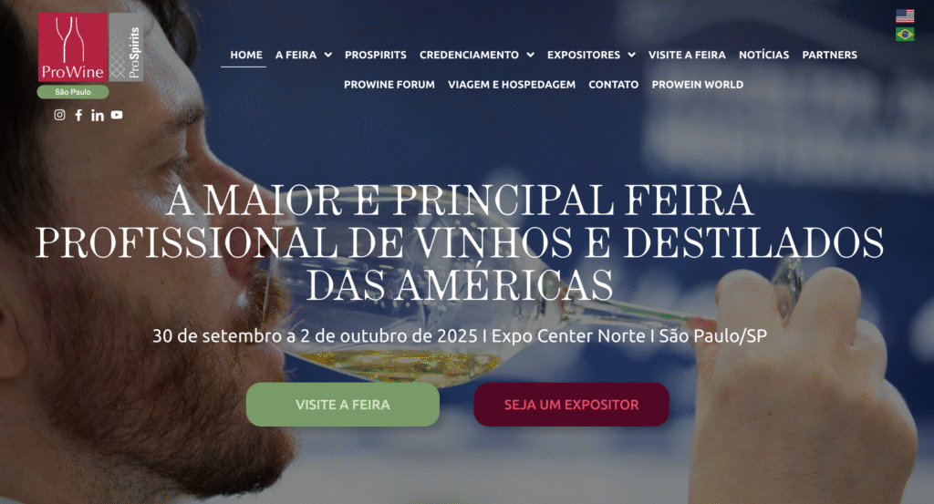 Web de Prowine Sao Paulo
