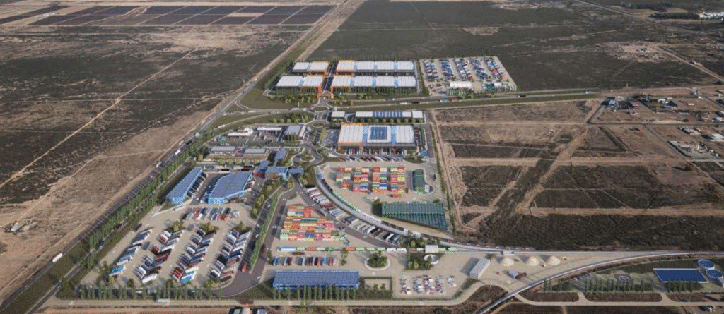 Asi sera la el Hub Logistico Mendoza ubicado en Luján de Cuyo Mendoza Argentina.