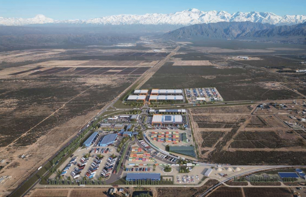 Proyecto Hub Logistico Mendoza en Luján de Cuyo.