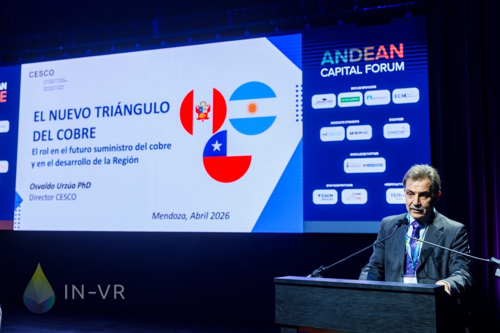 Osvaldo Urzúa, director de CESCO, ubicó a Mendoza dentro del potencial «triángulo del cobre».