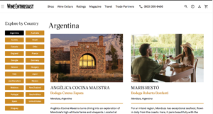 Wine Enthusiast consagra a Mendoza entre los mejores destinos de enoturismo del mundo con cinco restaurantes de bodegas distinguidos